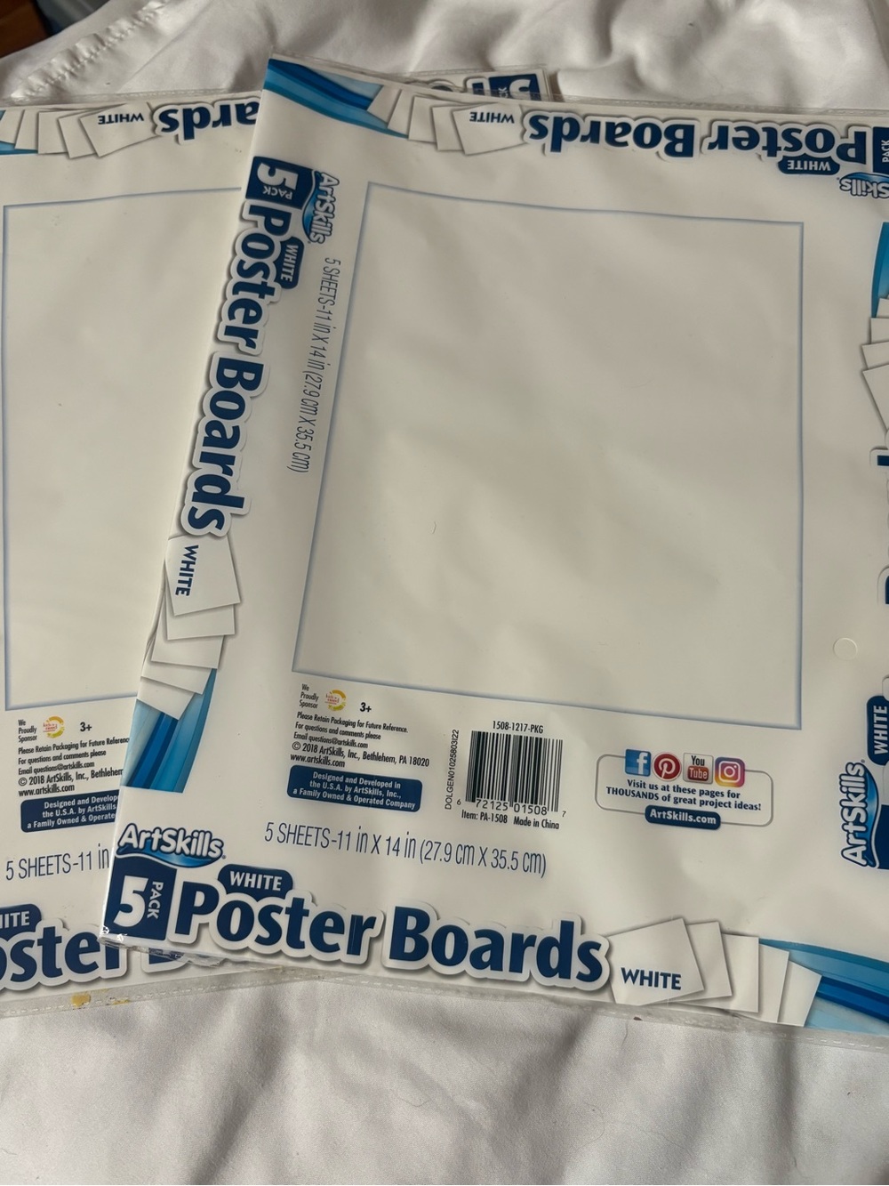 White Poster Boards - 5 Pack